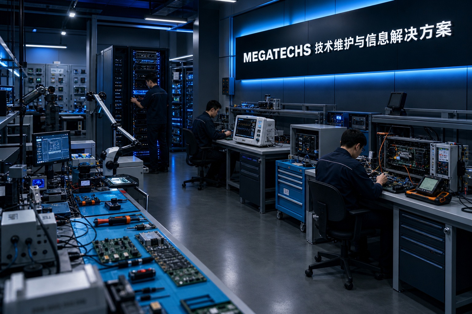 MEGATECHS technical maintenance factory interior