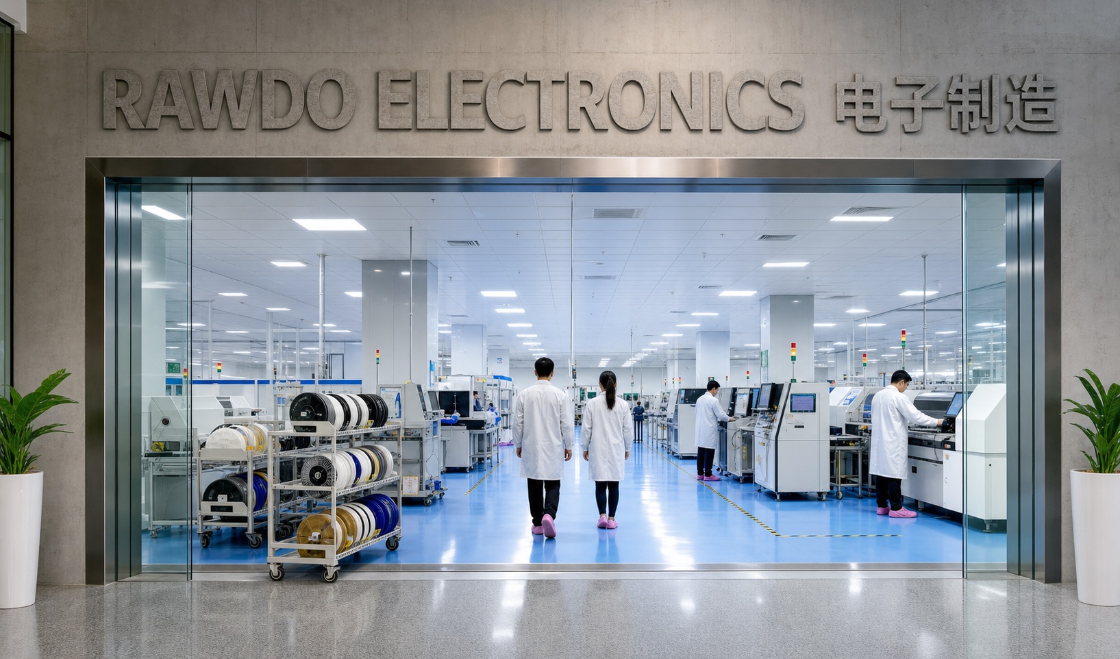 RAWDO ELECTRONICS factory entrance